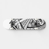 Samoaische Stammes- Entwurfsspeerspitzenmuster Skateboard (Horizontal)