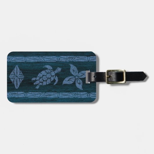 Samoaische Tapa-Surfbrett-Gepäckanhänger Gepäckanhänger (Vorderseite horizontal)