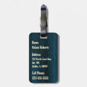 Samoaische Tapa-Surfbrett-Gepäckanhänger Gepäckanhänger (Rückseite vertikal)