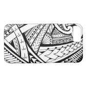 Samoaischer Stammes- Tätowierungsentwurf mit Case-Mate iPhone Hülle (Rückseite (Horizontal))