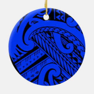 Samoaischer Stammes- Tätowierungsentwurf mit Keramik Ornament