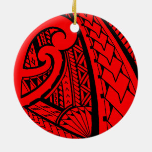 Samoaischer Stammes- Tätowierungsentwurf mit Keramikornament