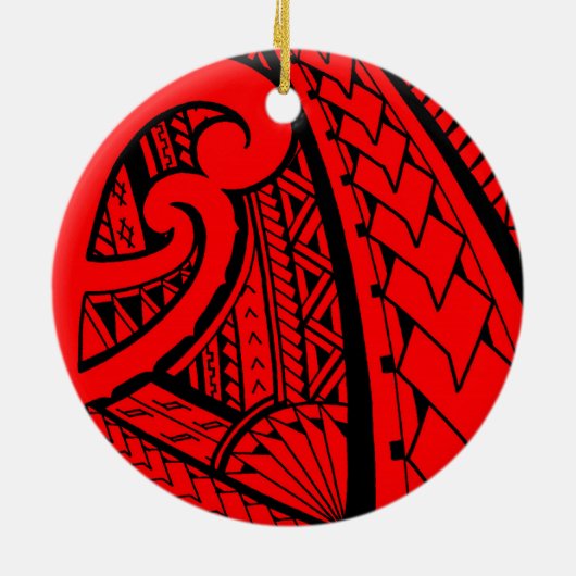 Samoaischer Stammes- Tätowierungsentwurf mit Keramikornament (Hinten)