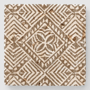 Samoaischer Tapa hawaiische Tiki Steinuntersetzer