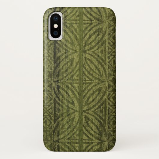 Samoaischer Tapa-hawaiisches Imitat-Holz-Surfbrett Case-Mate iPhone Hülle (Rückseite)