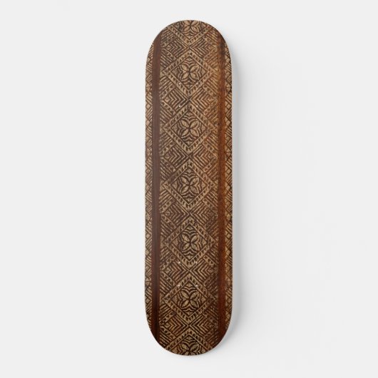Samoaischer Tapa-Vintager BrandungSkateboard Skateboard (Vorderseite)