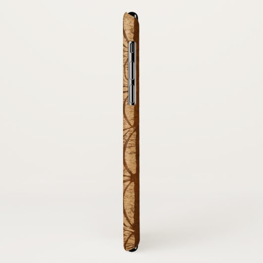 Samoaisches Schildkröte-Totem-Imitat Koa Case-Mate iPhone Hülle (Hinten/Links)