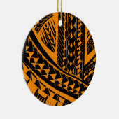 Samoaisches Stammes- Tätowierungsmuster mit Keramikornament (Rechts)