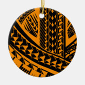 Samoaisches Stammes- Tätowierungsmuster mit Keramikornament (Vorne)