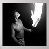 SAMOAN CHIEF mit TORCH Poster (Vorne)