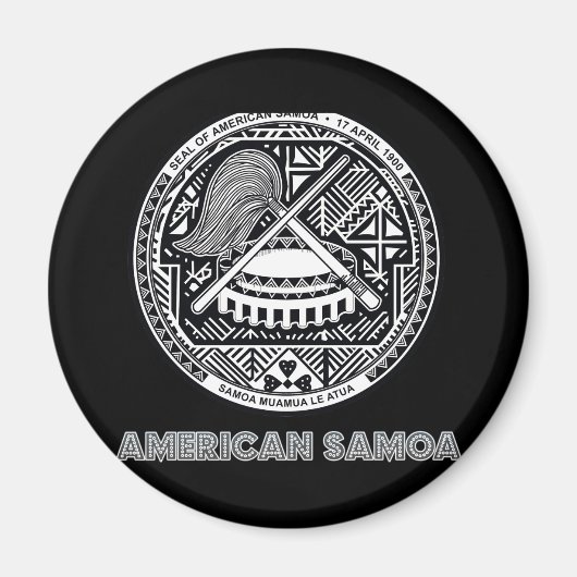 Samoan Emblem Magnet (Vorne)