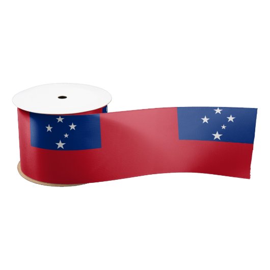 Samoan Flag & Samoa Reise, Urlaub/Sport Satinband (Spule)