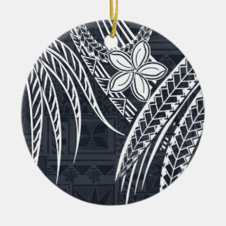 Samoan - hawaiianisch - Polynesianische Tapa-Desig Keramik Ornament