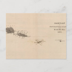 Samoan Islands 2 Postkarte