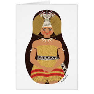 Samoan Matryoshka Card