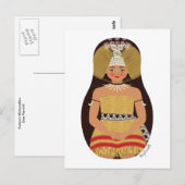Samoan Matryoshka Postcard Postkarte (Vorne/Hinten)