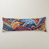 samoan , polynesisch , pazifische Kultur inspirier Seitenschläferkissen (Rückseite)