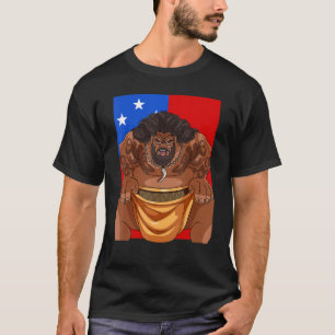 Samoan Pride Polynesien Haka Dance Samoa Flagge T-Shirt