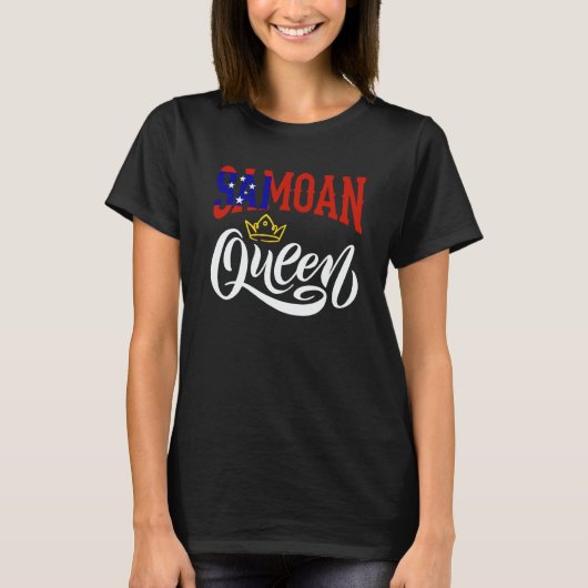 Samoan Queen Samoa Samoan Samoa Flag T-Shirt (Vorderseite)