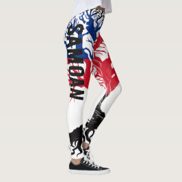 SAMOAN ROOTS Blk Leggings