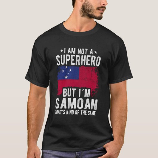 Samoan Samoa Flaggenstaat Iâ´M Samoan T-Shirt (Vorderseite)