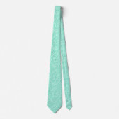 Samoan Tapa Tropical Mint Green Krawatte (Vorderseite)