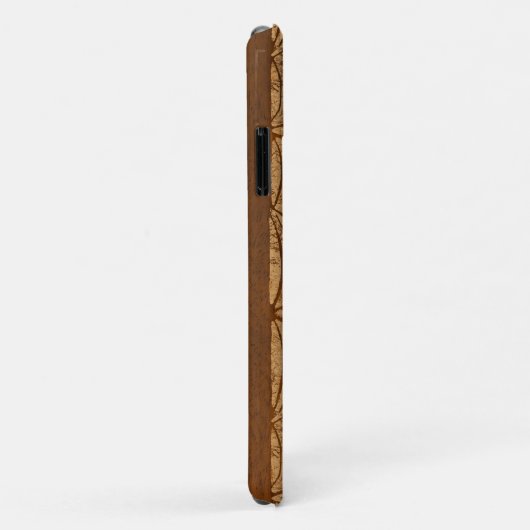 Samoan Turtle Totem Imitate Koa Surfboard Case-Mate iPhone Hülle (Hinten/Rechts)