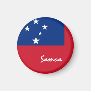 Samoanische Flagge & Ozeanien - Reise-/Sportfans Magnet