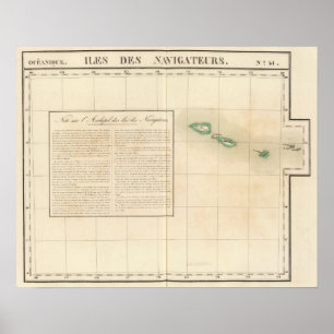 Samoanische Inseln Ozeanien Nr. 41 Poster