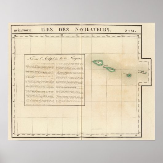 Samoanische Inseln Ozeanien Nr. 41 Poster (Vorne)