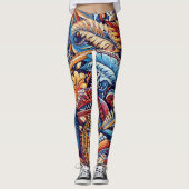 samoanische, polynesische Kultur inspiriert Leggings (Vorderseite)