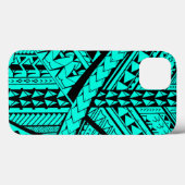 samoanische/polynesische Stammesformen und -symbol Case-Mate iPhone Hülle (Rückseite (Horizontal))