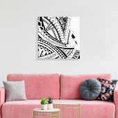 Samoanische Tätowierkunst Leinwanddruck (Insitu (Wohnzimmer))