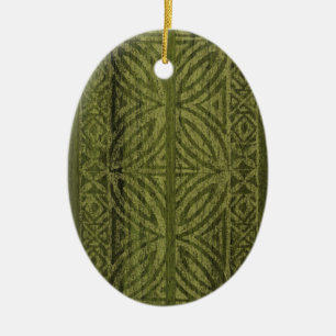 Samoanischer Tapa-Hawaiian-Faux-Holz-Surfbrett Keramikornament