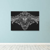 Samoanisches Tätowierdesign Leinwanddruck (Insitu (Holzboden))