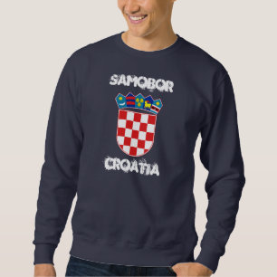 Samobor, Kroatien mit Wappen Sweatshirt