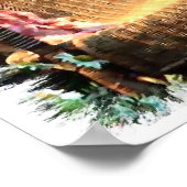 Samoed Art Print Poster (Ecke)