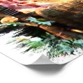 Samoed Art Print Poster (Ecke)