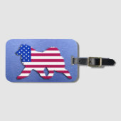 Samoed Flag Air Freshener Gepäckanhänger (Vorderseite (Horizontal))