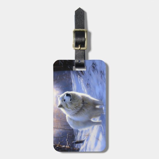 Samoed Let It Snow Weihnachten Gepäckanhänger (Vorderseite vertikal)