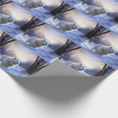Samoed Let It Snow Weihnachten Geschenkpapier (Ecke)
