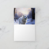 Samoed Let It Snow Weihnachten Karte (Innenseite)