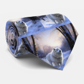 Samoed Let It Snow Weihnachten Krawatte (Gerollt)