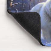 Samoed Let It Snow Weihnachten Mousepad (Ecke)