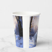 Samoed Let It Snow Weihnachten Pappbecher (Rechts)