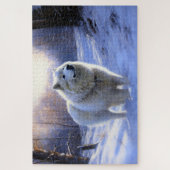Samoed Let It Snow Weihnachten Puzzle (Vertikal)