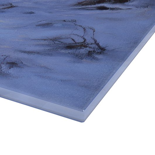 Samoed Let It Snow Weihnachten Schneidebrett (Ecke)