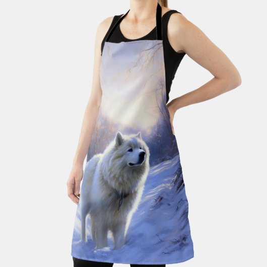 Samoed Let It Snow Weihnachten Schürze (InSitu)