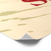 Samoens Snowboarding Reiseplakat Poster (Ecke)