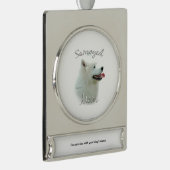 Samoidale Mama 2 Banner-Ornament Silber (Rechts)